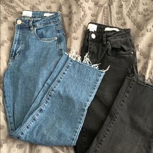 2 cotton on stretch mom jeans